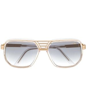 Cazal Aviator Shaped Sunglasses - White
