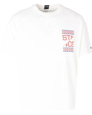 Stance Camiseta De Algodón Con Logo Estampado - Blanco