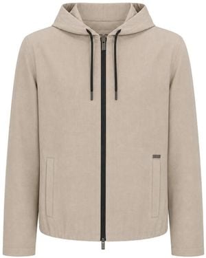Tombolini Hooded Zip-Up Jacket - Natural