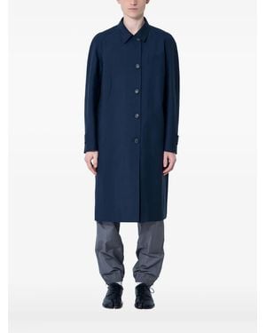 Miu Miu Single-Breasted Coat - Blue
