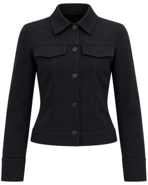 Jonathan Simkhai Ribbed-Textured Button-Up Jacket - Blue