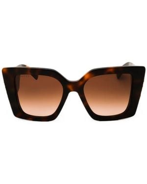 Gucci Oversized Square-Frame Sunglasses - Brown