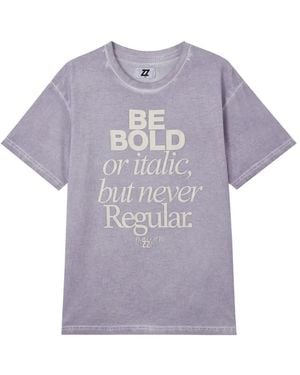 Izzue Graphic-Print T-Shirt - Purple