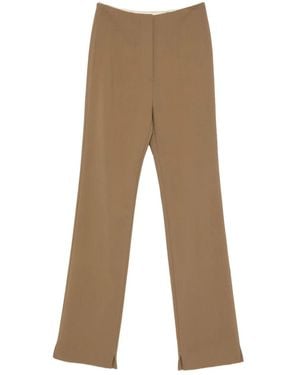 Nanushka Cybel Split-Hem Tailored Pants - Natural