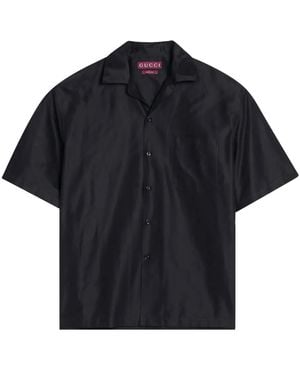 Gucci Gg Faille Shirt - Black