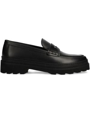 A.P.C. Penny-Strap Leather Loafers - Black