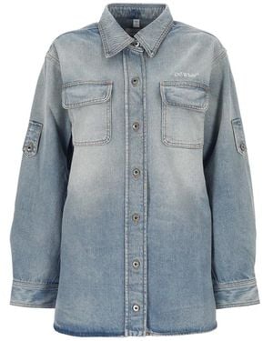 Off-White c/o Virgil Abloh Buttoned Pocket Shirt - Blue