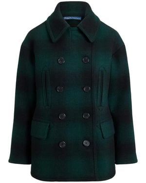 Polo Ralph Lauren Chaquetón De Lana A Cuadros - Verde