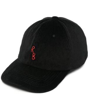 Ruslan Baginskiy Logo-Embroidered Corduroy Baseball Cap - Black