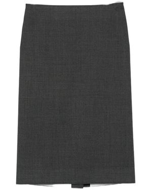 Calvin Klein Pencil Midi Skirt - Gray
