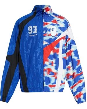 A Bathing Ape Split Track Jacket - Blue