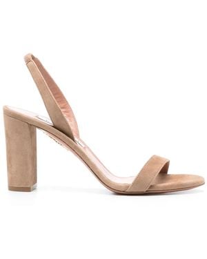 Aquazzura So Nude Block 85mm サンダル - ピンク