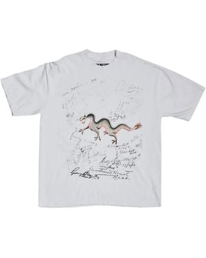 CAROLINA SARRIA Dragon Autograph T-Shirt - White