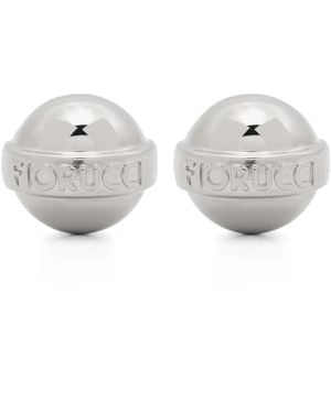 Fiorucci Mini Lollipop Earrings - White