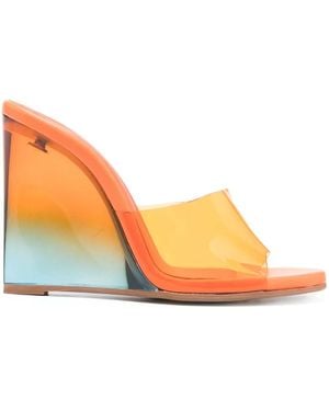 Le Silla Sandales Kira 115 Mm En Cuir - Orange