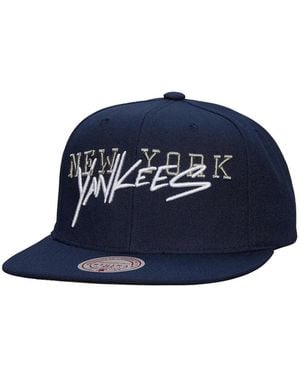 Mitchell & Ness X Mbl New York Yankees Team Tagged Snapback Cap - Blue