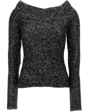 Stella McCartney Sequin Long-Sleeves Sweater - Black