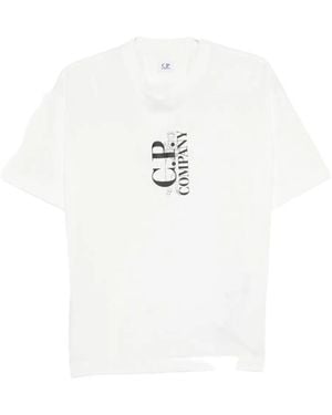 C.P. Company Logo-Print T-Shirt - White