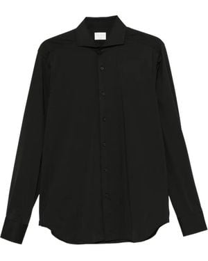 Xacus Chemise À Col Italien - Black