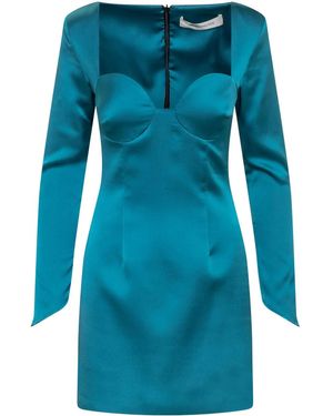 Nineminutes Robe The Elise À Coupe Courte - Bleu