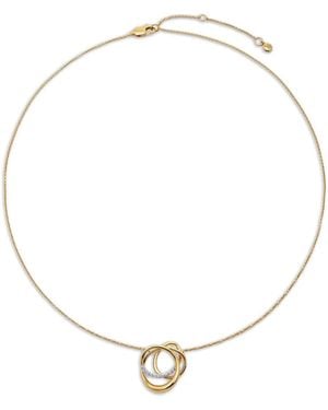 Monica Vinader Interlocking-Circles Diamond Necklace - White