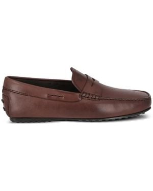 Tod's Gommino Leather Loafers - Brown