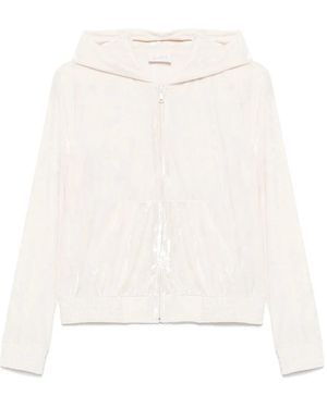 Mc2 Saint Barth Hoodie En Velours - Blanc