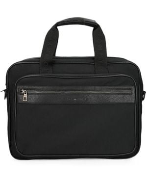 Tommy Hilfiger Logo-Tape Laptop Bag - Black