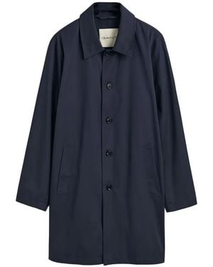 GANT Button-Fastening Coat - Blue