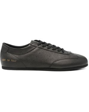 Common Projects Grained Leather Trainers - Black