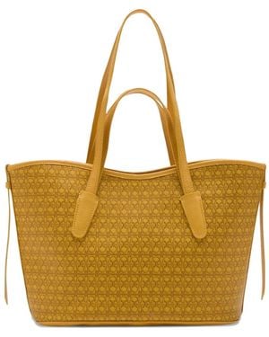 Coccinelle Monogram Straps Tote Bag - Yellow