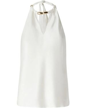 Pinko Halter-Neck Blouse - White