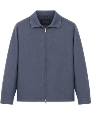Tombolini Zip-Up Collared Jacket - Blue