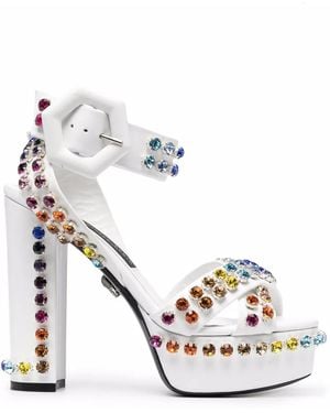Philipp Plein ビジュートリム サンダル - マルチカラー