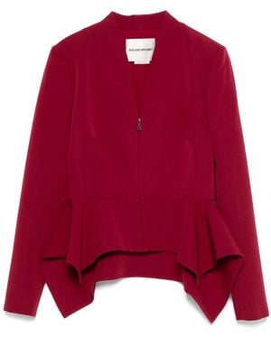 Roland Mouret ペプラム ジャケット - レッド