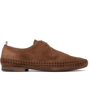 Officine Creative Nazar 005 Suede Derby Shoes - Brown