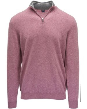 Fedeli Half-Zip Jumper - Pink