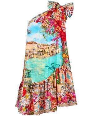 CAMILLA One-Shoulder Mini Dress - White