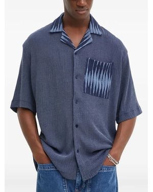 Desigual Chest-Pocket Shirt - Blue