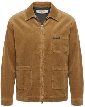 Golden Goose Corduroy Zip-Up Jacket - Brown