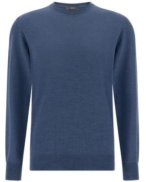 BOGGI Jersey con cuello redondo - Azul