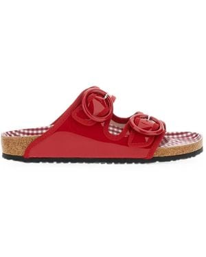 Birkenstock Arizona Patent Leather Sandals - Red