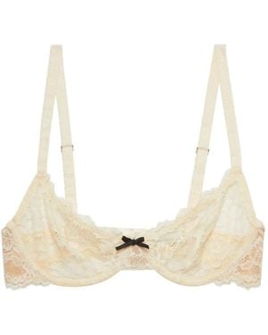Fleur du Mal Bianca Balconette Bra - Natural