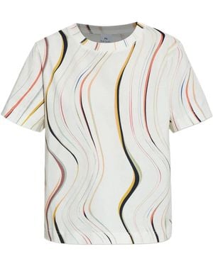 Paul Smith Patterned T-Shirt - White