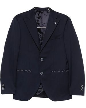 Luigi Bianchi Single-Breasted Suit (Set Of Three) - Blue