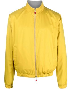 Kiton Funnel Neck Bomber Jacket - Yellow