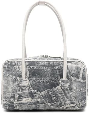 Marge Sherwood Graphic-Print Shoulder Bag - Grey