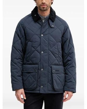 Barbour Modern Bedale Quilted Corduroy-Collar Jacket - Blue