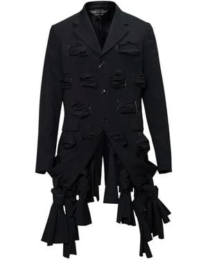 Comme des Garçons Bow-Embellished Tailored Blazer - Black