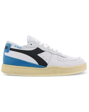 Diadora Baskets Mi Baskets À Empiècements Contrastants - Blue